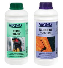 Набір Nikwax Twin Pack Tech Wash 1L + TX Direct 1L Wash-In