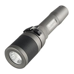 , Grey, For diving, 200-400 lm, LED light, Battery, In hand, Metal, Manual
